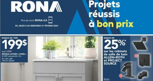 Circulaire Rona du 8 février au 21 février 2024