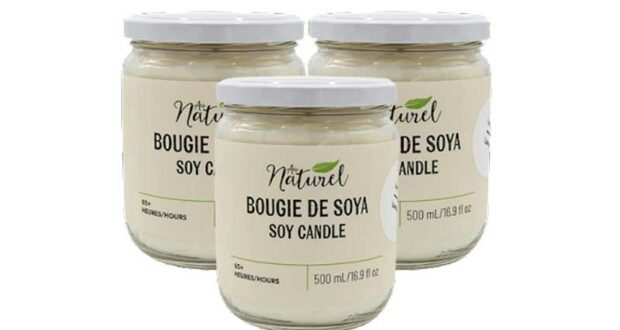 Echantillons gratuits de la chandelle de soya Au Naturel