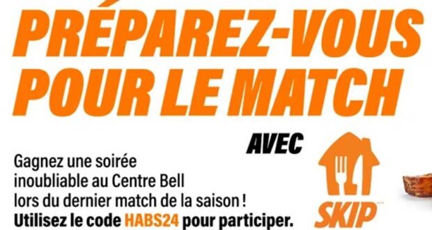 Gagnez une soirée inoubliable au Centre Bell (3271 $)