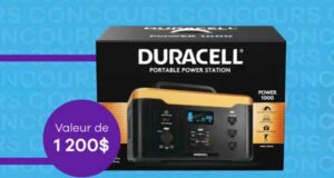 Gagnez une station électrique portable Duracell de 1200 $