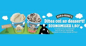 Ben & Jerrys – Économisez 1.50 $ sur la crème glacée