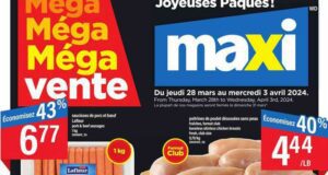 Circulaire Maxi du 28 mars au 3 avril 2024
