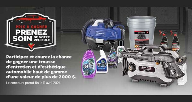 Gagnez des produits pour l’esthétique automobile (2010 $)