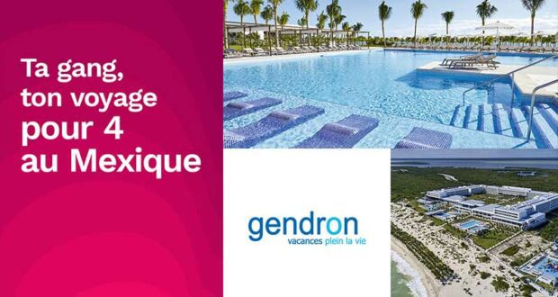 Gagnez un voyage pour 4 au Riu Palace Costa Mujeres (10000 $)