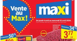 Circulaire Maxi du 4 avril au 10 avril 2024