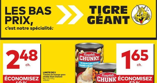 Circulaire Tigre Géant du 10 avril au 16 avril 2024