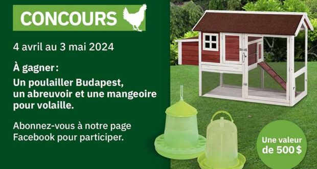 Gagnez Un ensemble de 500 $ offert par Agrizone