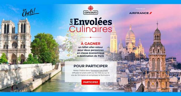 Gagnez un billet aller-retour pour deux à destination de Paris