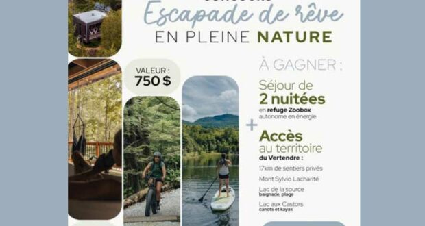 Gagnez une Escapade de Rêve en Pleine Nature (750 $)