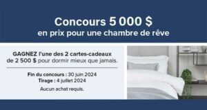 Gagnez 2 cartes-cadeaux Linen Chest de 2500 $ chacune