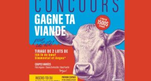 Gagnez 2 lots de 150 lb de bœuf de 1500 $ chaque