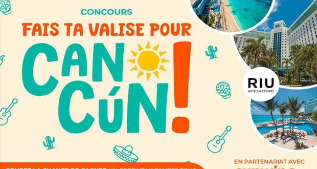 Gagnez un Forfait Vacances tout compris de 7 Nuits au Riu Cancún