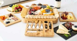 Gagnez un ensemble de plateau de charcuterie et couteaux Smirly
