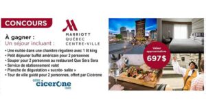 Gagnez un séjour inoubliable au Marriott Québec Centre-ville