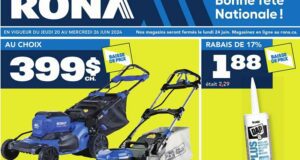 Circulaire Rona du 20 juin au 26 juin 2024