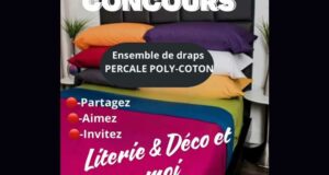 Gagnez un ensemble de draps PERCALE POLY-COTON