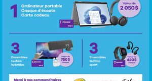 Gagnez 3 prix techno de 5500 $