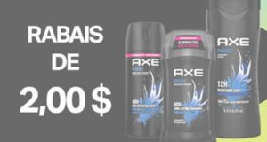 Rabais de 2$ à l’achat de produits Axe