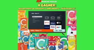 Gagnez un TÉLÉVISEUR 32 + un ensemble de 25 PRODUITS