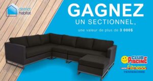 Gagnez un sofa sectionnel Club Piscine de 3000 $