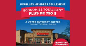 Offres Costco Économies Totalisant plus de 750 $