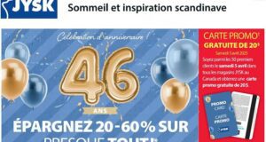 Circulaire Jysk du 3 avril au 9 avril 2025