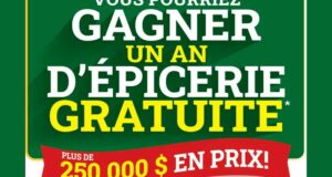 Gagnez 10 prix d'un an d’épicerie gratuite (10400 $ chaque)