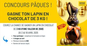 Gagnez 4 Lapins en chocolat Freddo de 3 kg (250 $ chaque)