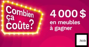 Gagnez un grand prix de 4000 $ en meubles