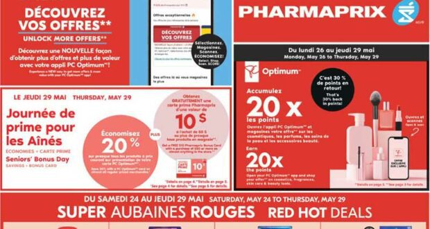 Circulaire Pharmaprix du 24 mai au 29 mai 2025