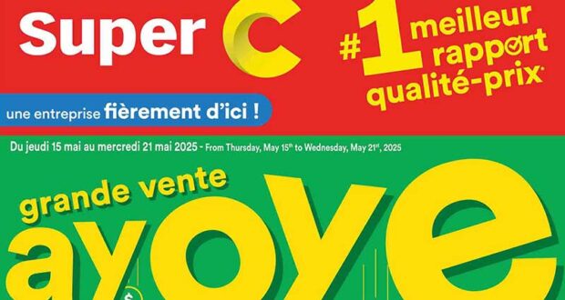 Circulaire Super C du 15 mai au 21 mai 2025