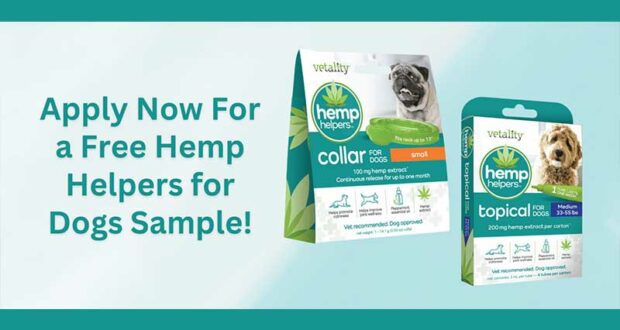 GRATUITS Colliers pour chiens ou tubes topiques Hemp Helpers