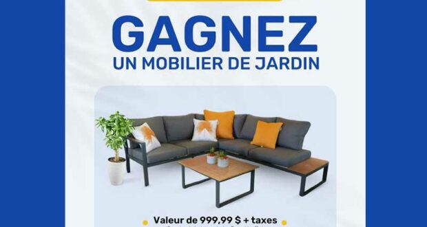 Gagnez un ensemble de patio d'une valeur de 1000 $