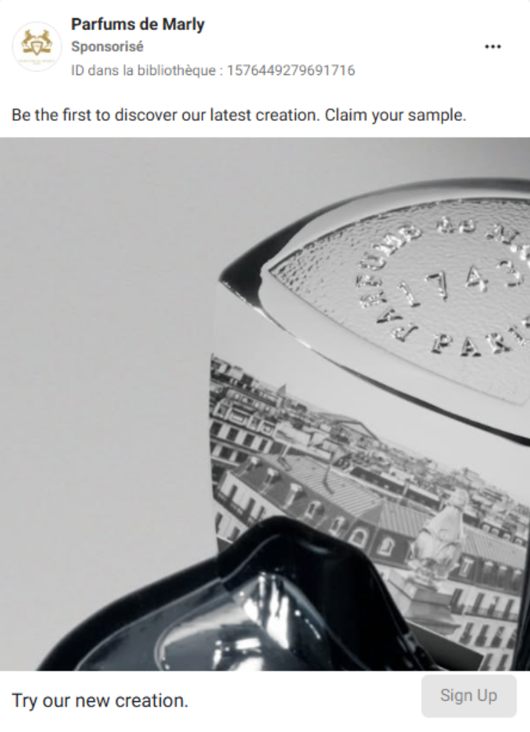 nouvelle fragrance des Parfums de Marly