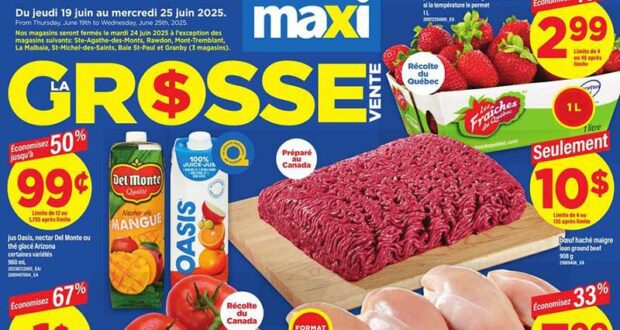 Circulaire Maxi du 19 juin au 25 juin 2025