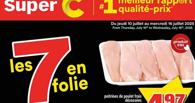 Circulaire Super C du 10 juillet au 16 juillet 2025