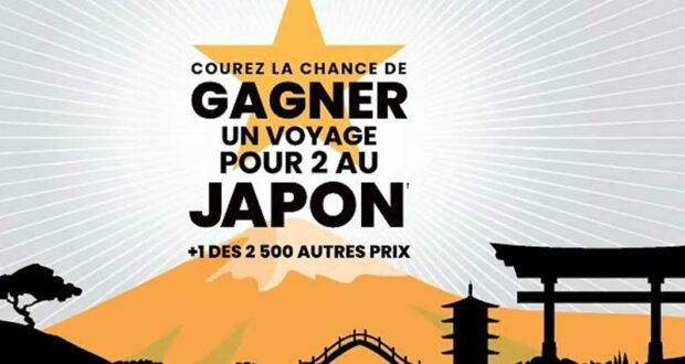 Gagnez un voyage pour 2 au Japon (15 000 $)