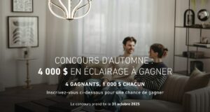 Gagnez 4 cartes-cadeaux Artika de 1000 $ chacune