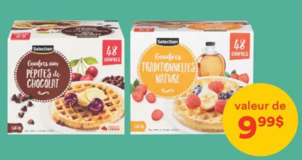 Obtenez une boîte de gaufres Sélection gratuite chez Super C
