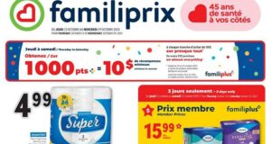 Circulaire Familiprix du 23 octobre au 29 octobre 2025