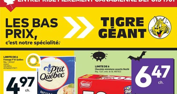 Circulaire Tigre Géant du 15 octobre au 21 octobre 2025