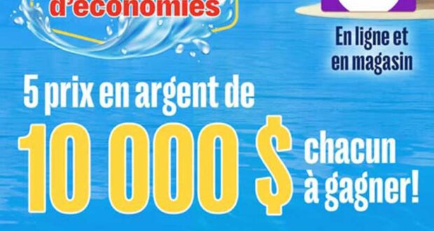 Gagnez 5 prix Jean Coutu de 10 000 $ en argent