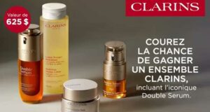Gagnez Un ensemble de produits Clarins de 625 $