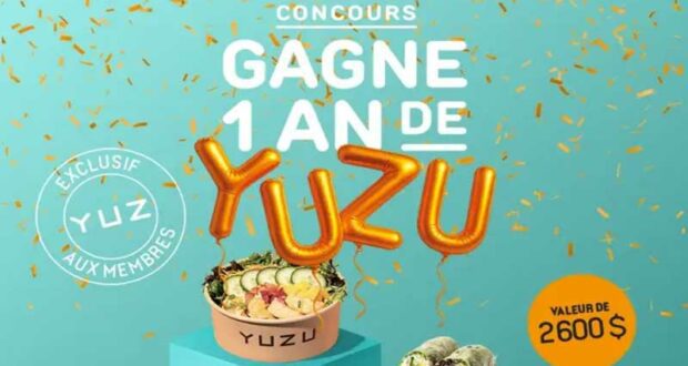 Gagnez un an de Yuzu d’une valeur de 2600 $