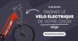 Gagnez un vélo électrique Ebgo au choix (2399 $)
