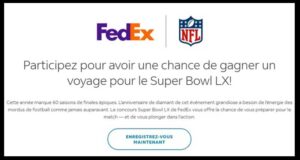 Gagnez un voyage inoubliable au Super Bowl LX (35 600 $)