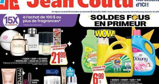 Circulaire Jean Coutu du 20 novembre au 26 novembre 2025