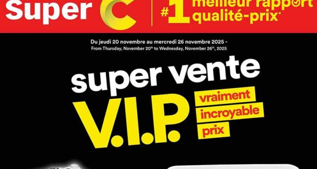 Circulaire Super C du 20 novembre au 26 novembre 2025
