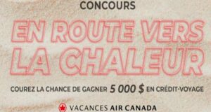 Gagnez un crédit-voyage Vacances Air Canada de 5000 $
