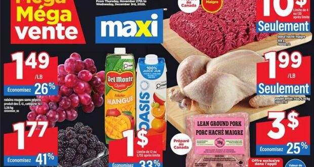 Circulaire Maxi du 4 décembre au 10 décembre 2025
